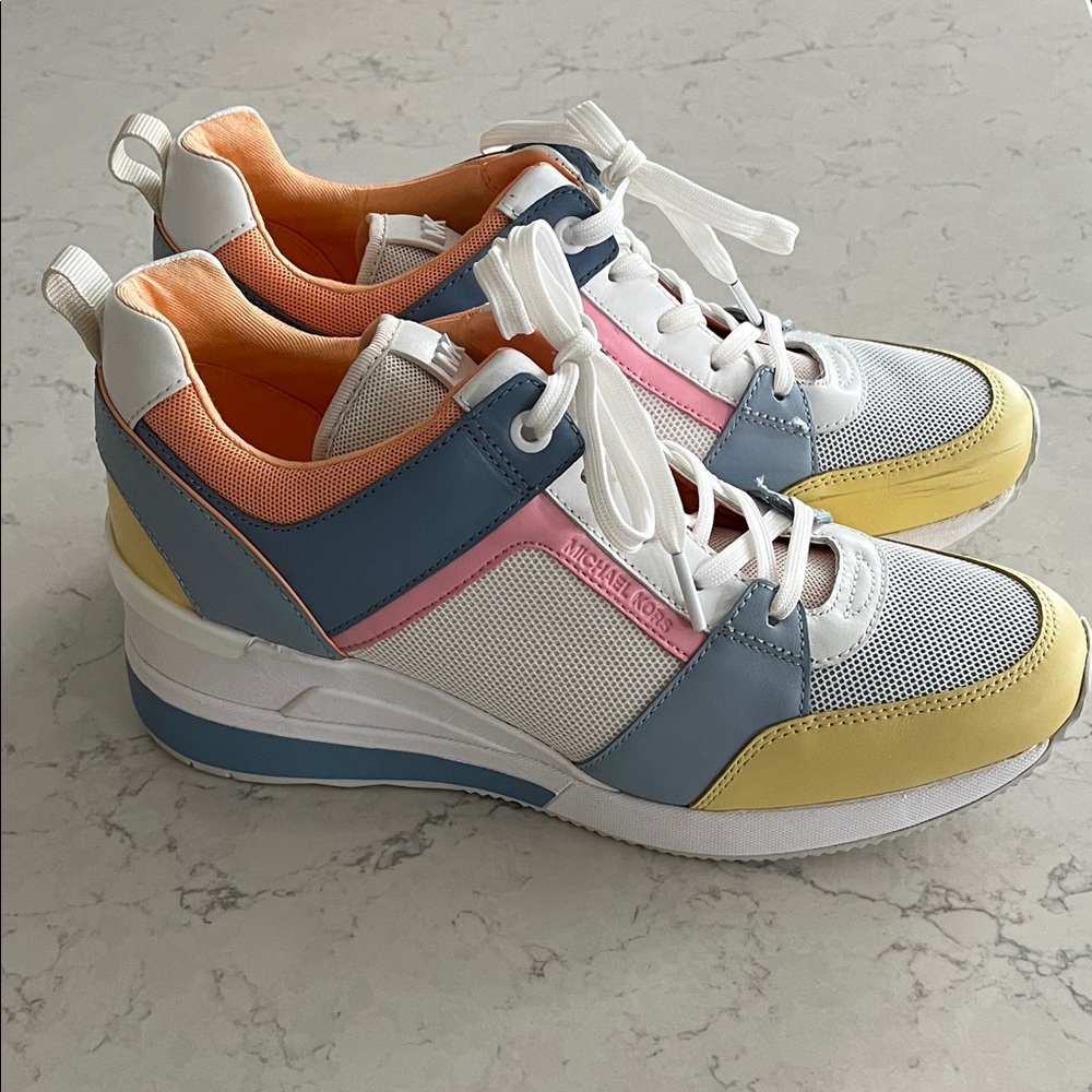Michael Kors Multicolor Wedge Women's Sneakers - Picture 7 of 11